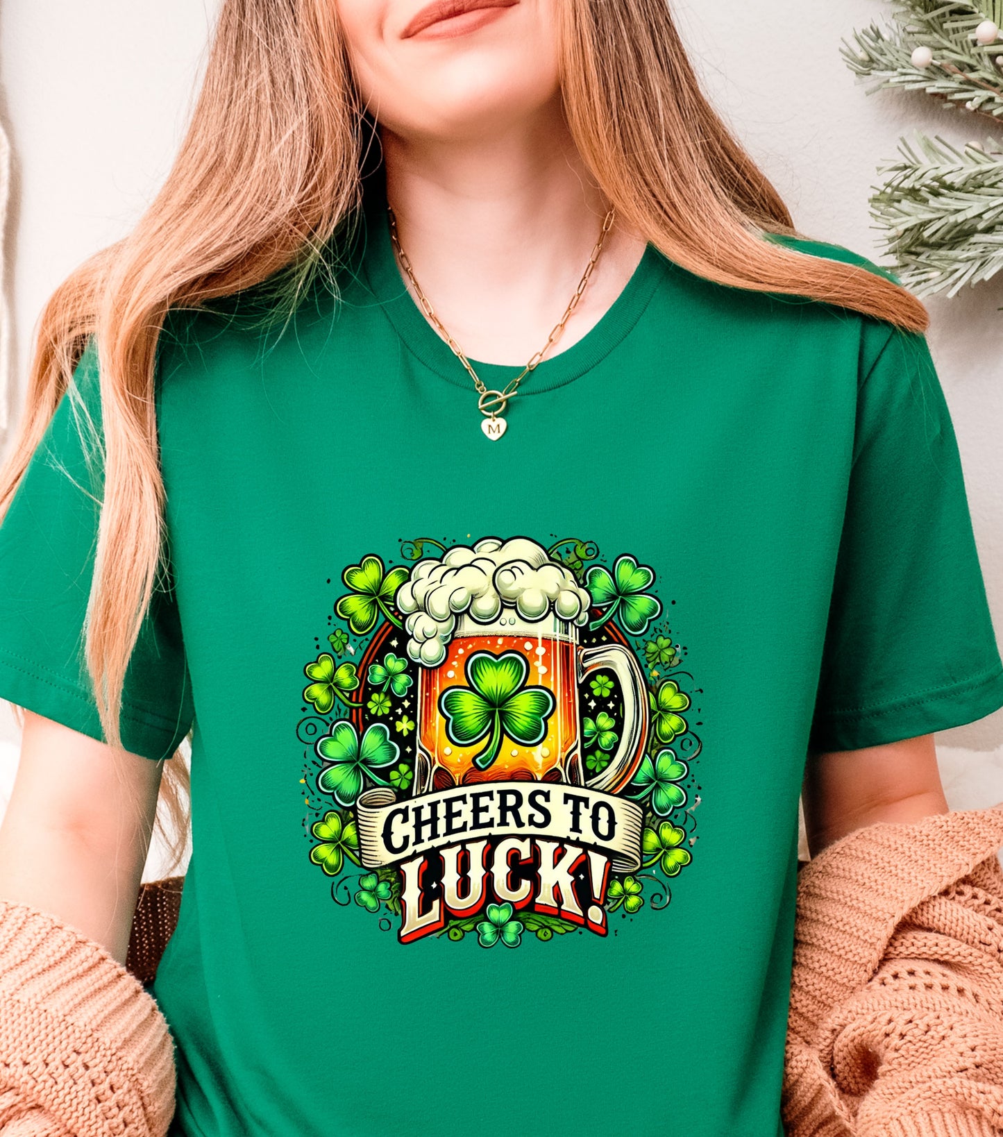 St Patricks Day Shirt, St. Patricks Shirte, Shamrocks Tee Shirt, St Patricks, Womens St Patty's,Gift For St Patricks, Cheers to Luck Tshirt Unisex t-shirt